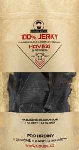 jerky usušil a syn hovězí s pepřem