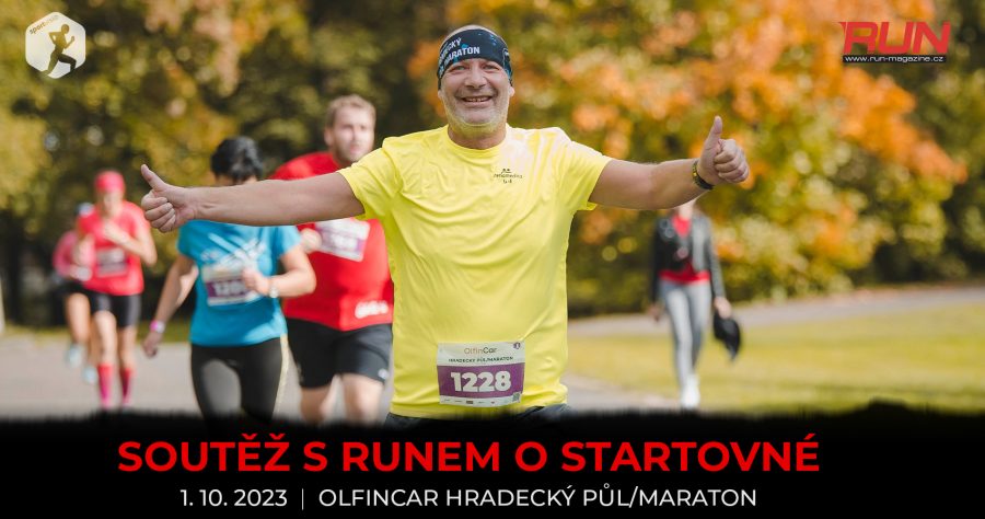 Soutěž s námi o startovné na závod Olfincar Hradecký půl/maraton!