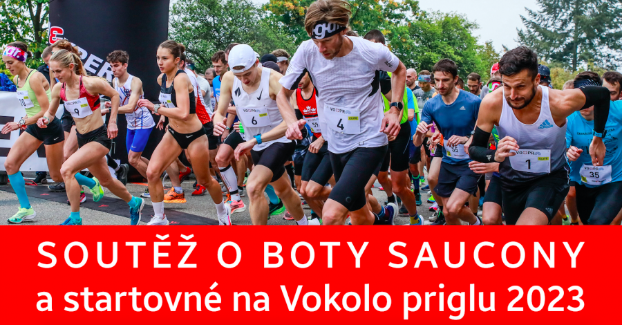 Soutěž s námi o boty Saucony a o startovné na závod Vokolo Priglu!